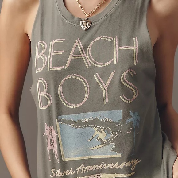 Letluv Tops - NWT Anthropologie Letluv Beach Boys Tank Top Olive Green size XS, S
